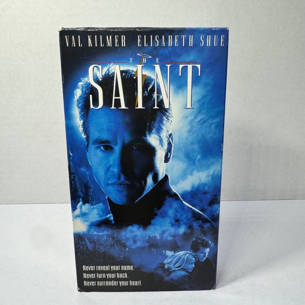 The Saint VHS 1997 Val Kilmer Elisabeth Shue Action Thriller Paramount Movie VTG